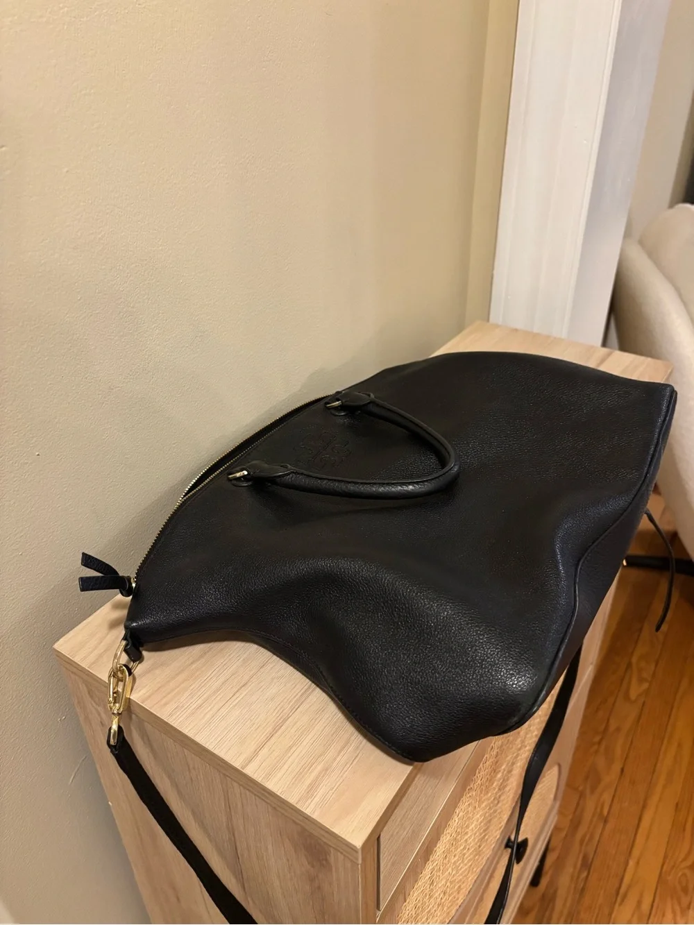 Tory Burch pebbled leather